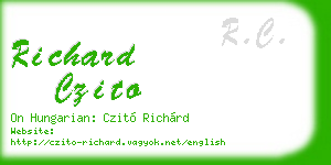 richard czito business card